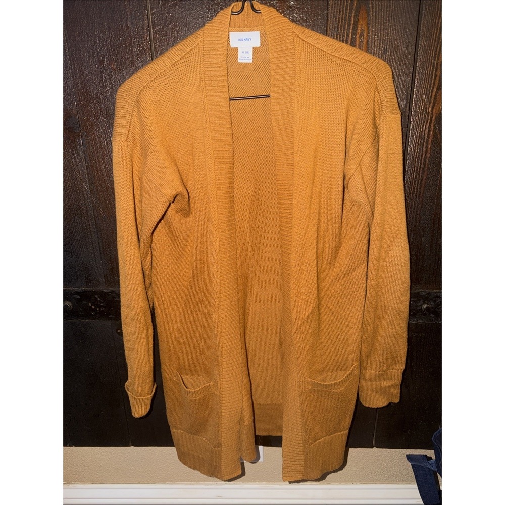 Old Navy Juniors Size XL (14) Open Front Rust Brown Cardigan Sweater Trendy P